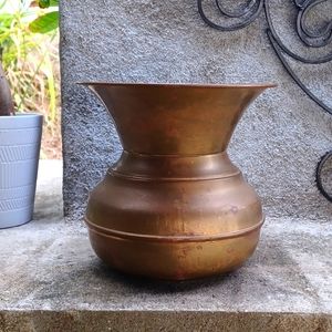 Vintage Brass Spittoon Vintage Accents Saloon Bar Tobacco Cuspidor Country